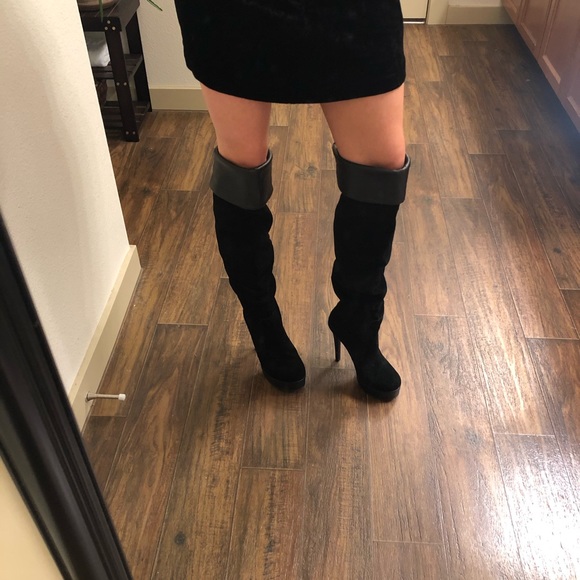 BCBG Black Over-the-Knee high boots size 6 - Picture 2 of 6